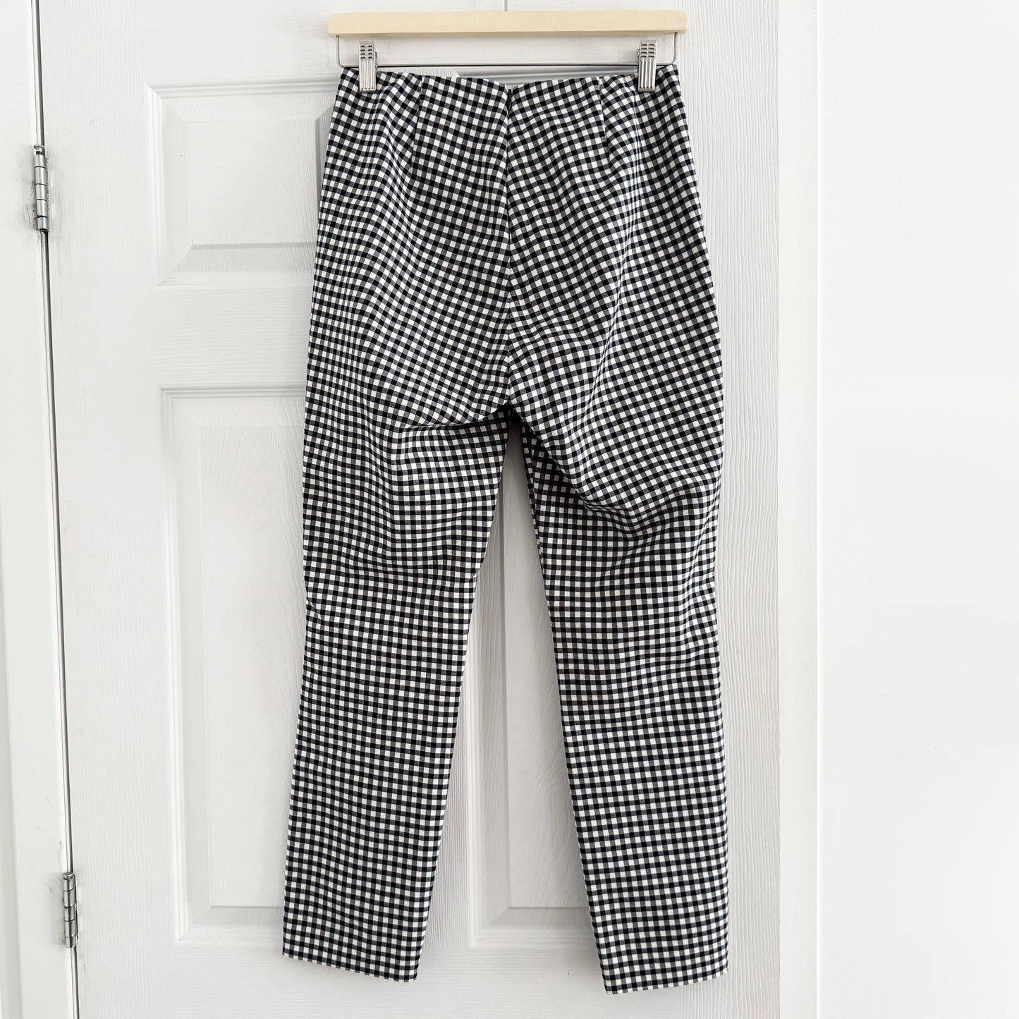 Rag & Bone "Simone" Pant in Navy Gingham, size 4