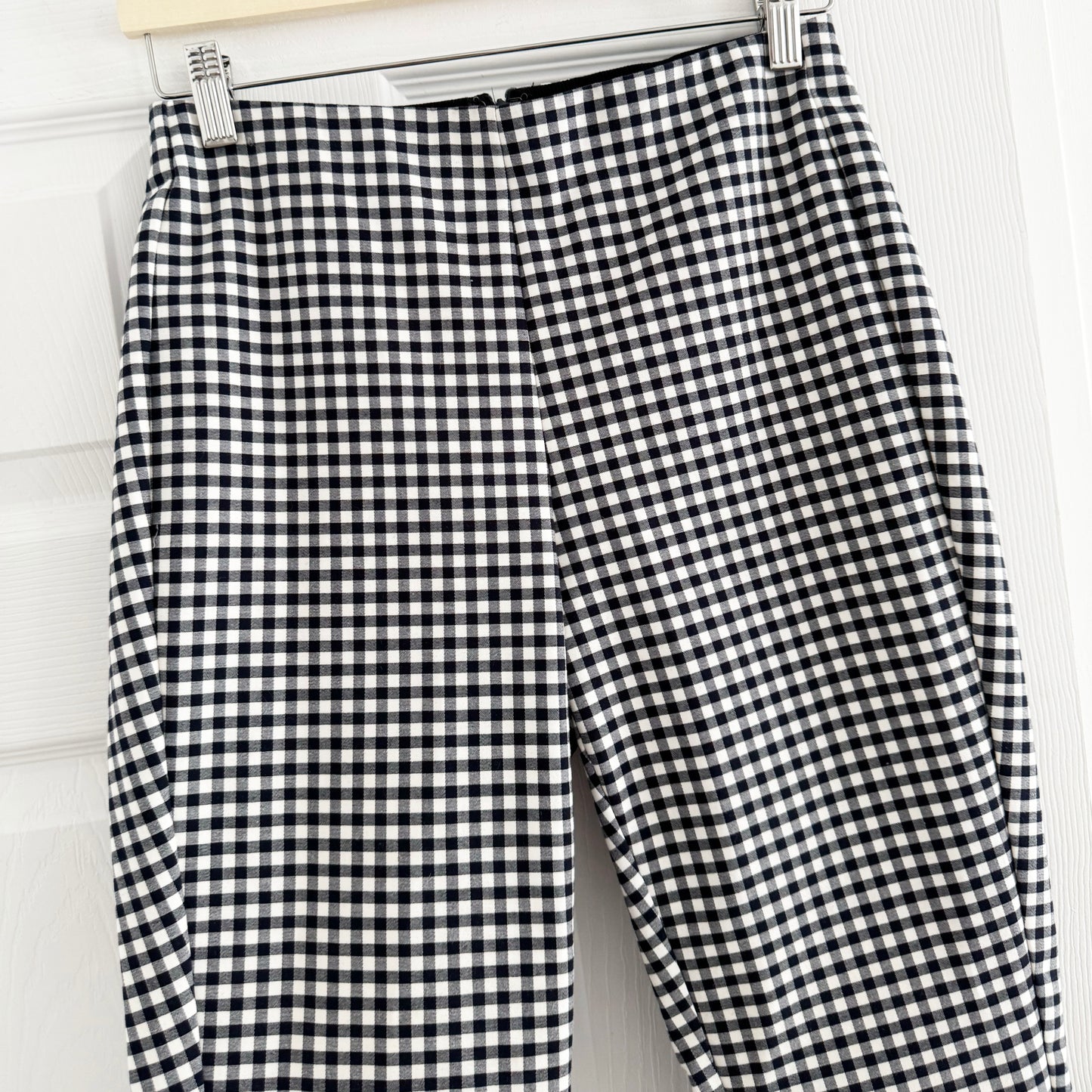 Rag & Bone "Simone" Pant in Navy Gingham, size 4