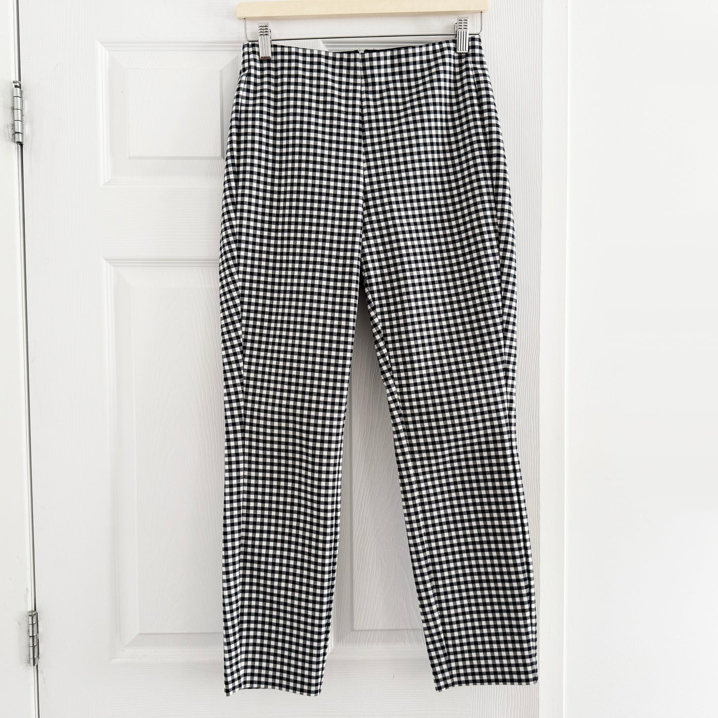 Rag & Bone "Simone" Pant in Navy Gingham, size 4