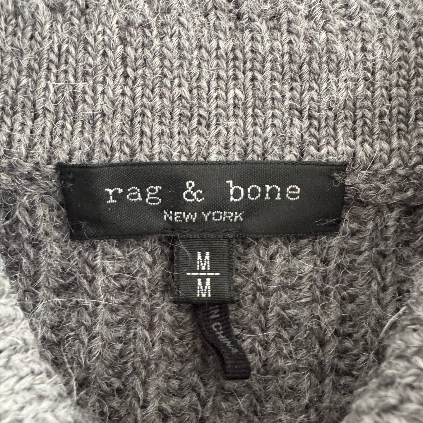 Rag&Bone "Madix" Sweater in Grey, size Medium