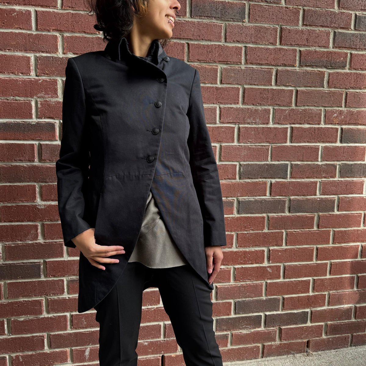 Rag & Bone Military Jacket in Black, size 10 (fits like 6/8)
