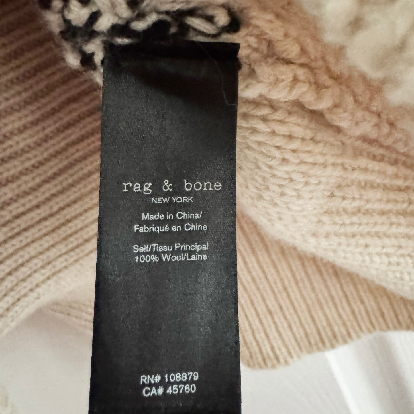 Rag & Bone "Willow" Fair Isle Sweater, Size Small