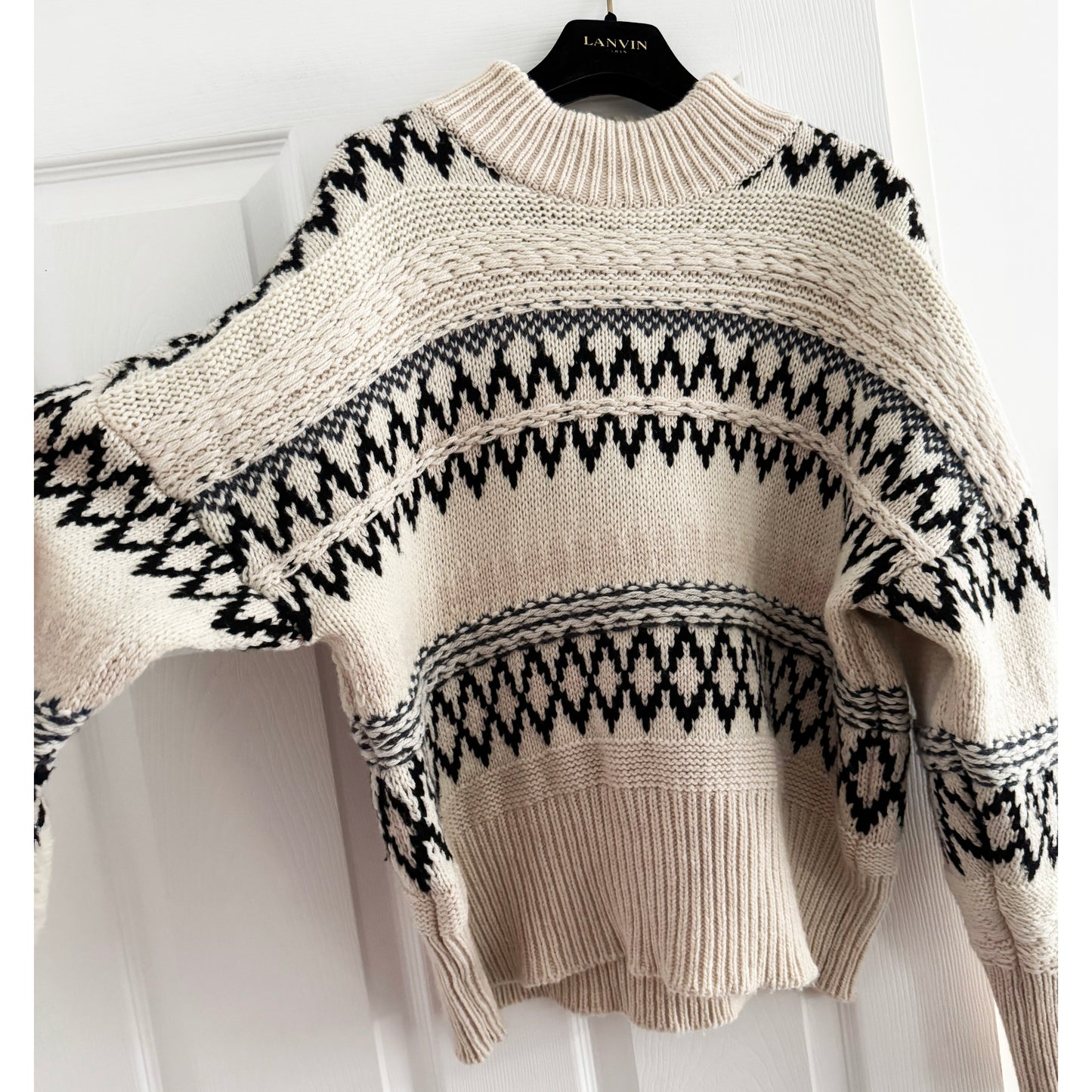 Rag & Bone "Willow" Fair Isle Sweater, Size Small
