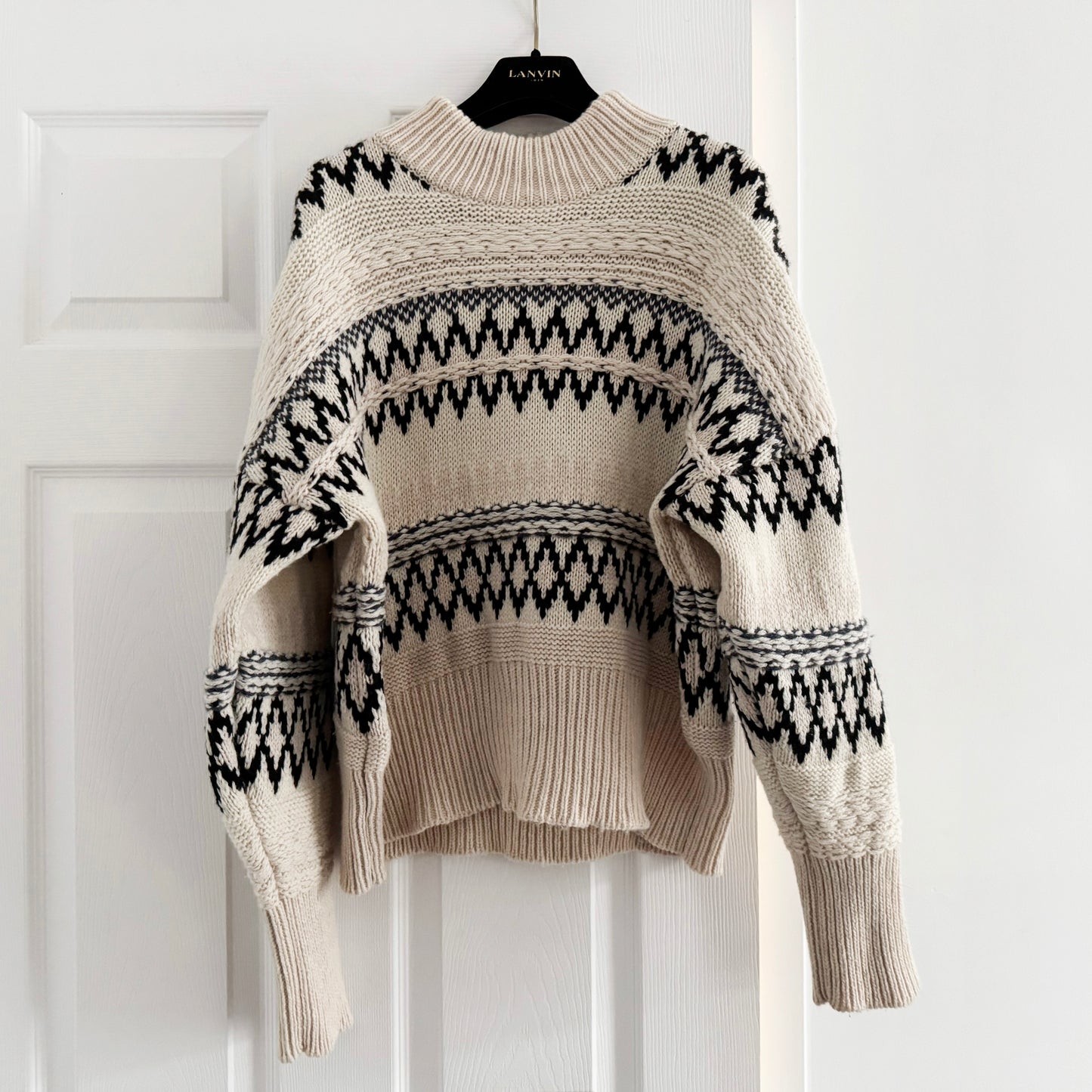 Rag & Bone "Willow" Fair Isle Sweater, Size Small