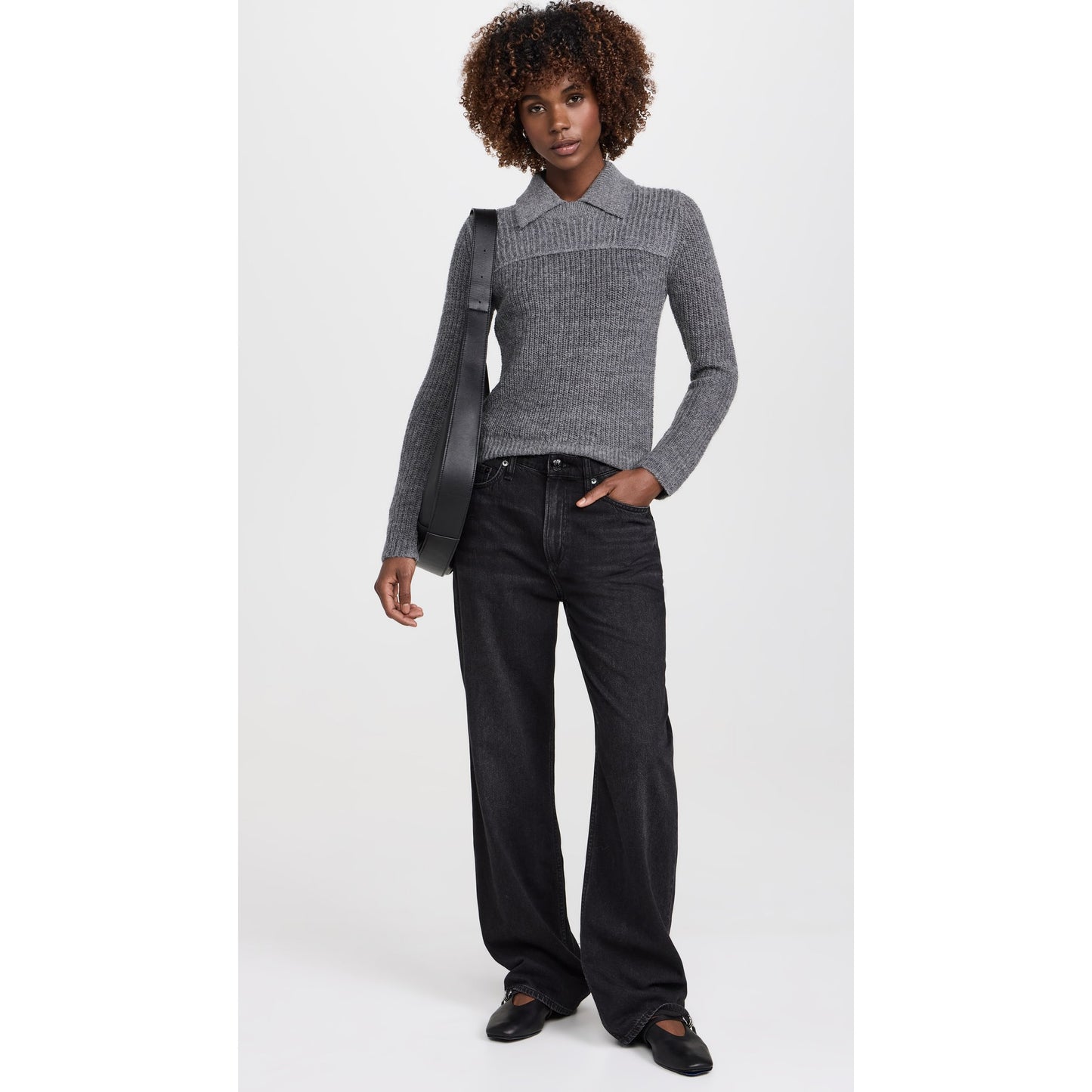 Rag&Bone "Madix" Sweater in Grey, size Medium