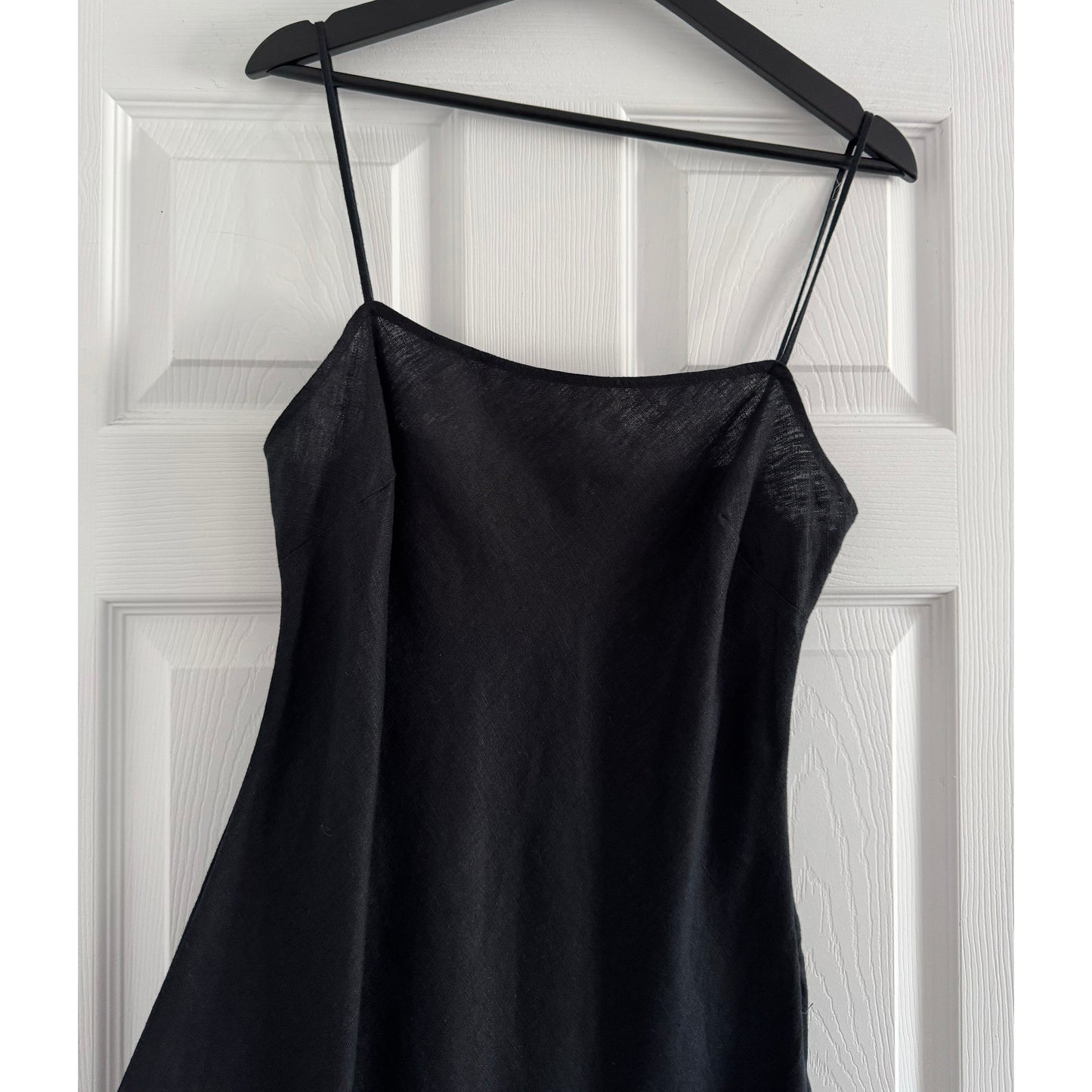 Polo Ralph Lauren Linen Tank Dress in Black, size Small