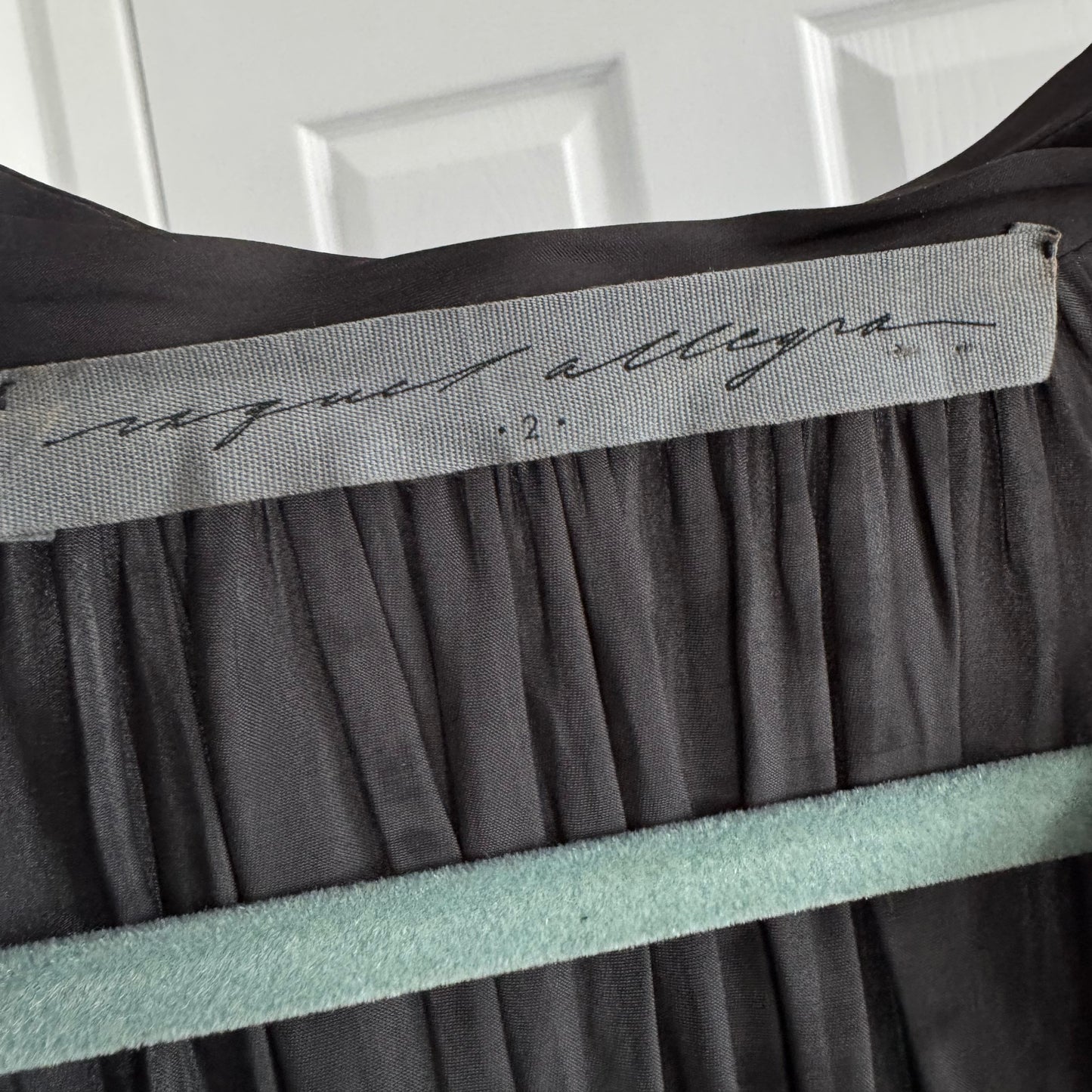 Raquel Allegra Robe grise à manches longues, taille 2 (M)