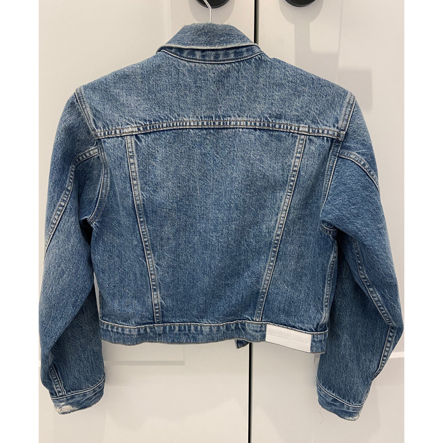 Re/Done 60's Cropped Denim Jacket, size Xs