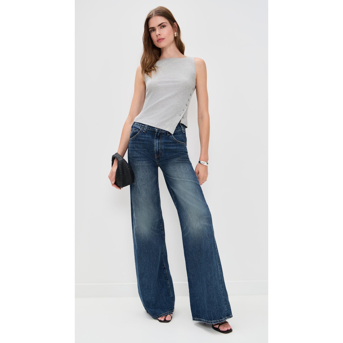 Nili Lotan "Salome" Wide Leg Jeans, size 27