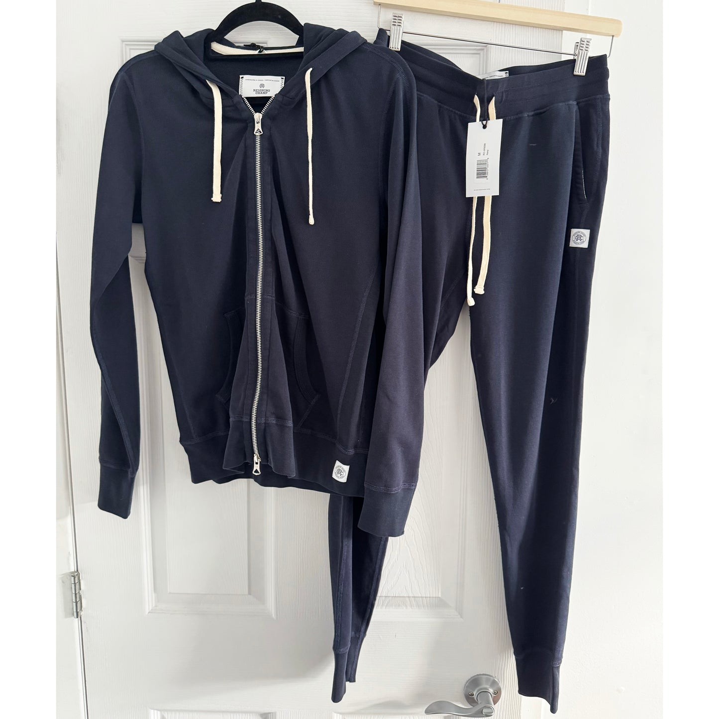 Reigning Champ Sweatsuit in Navy, size Medium (fits S/M)