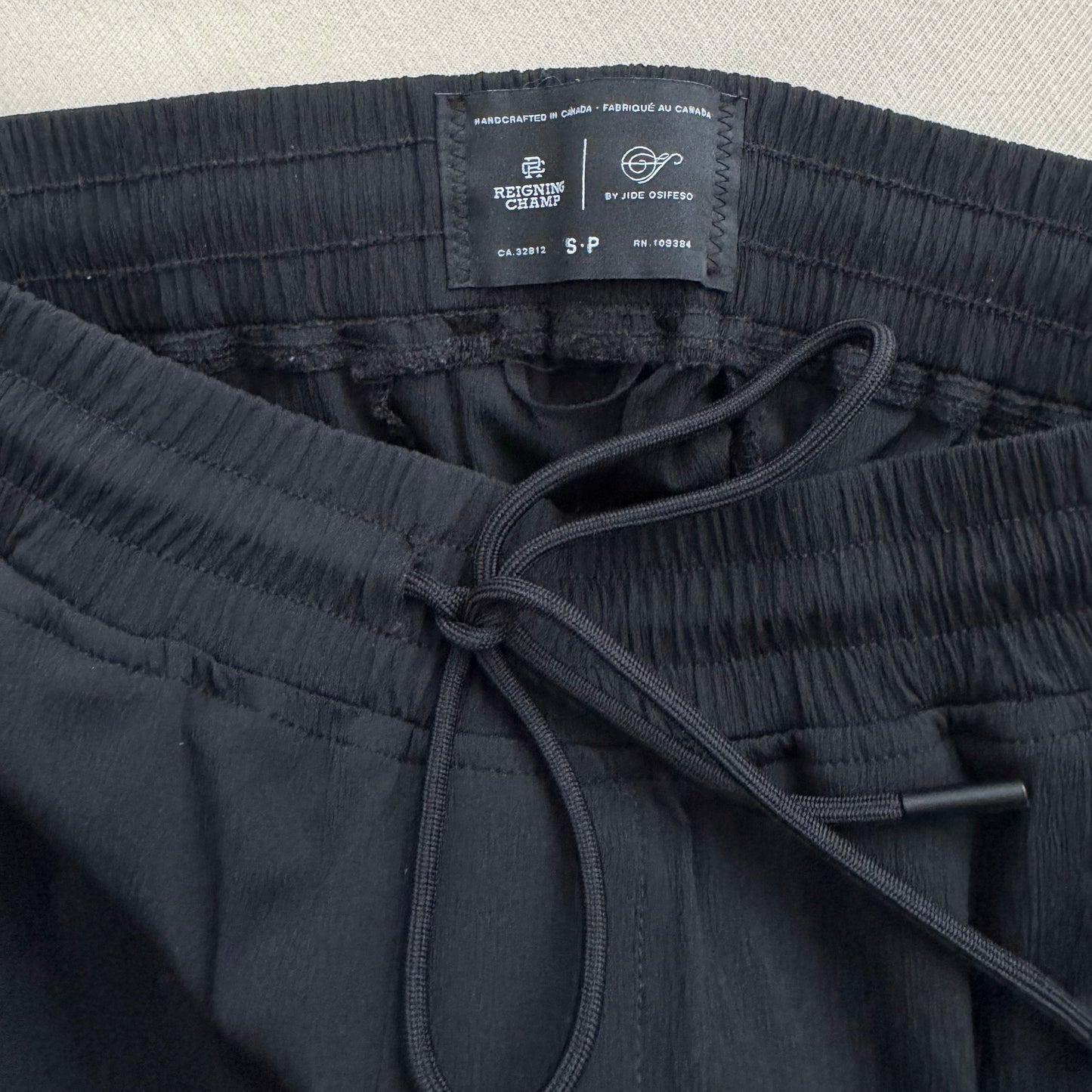 Reigning Champ x Jide Osifeso Nylon Cargo Track Pant, size Small