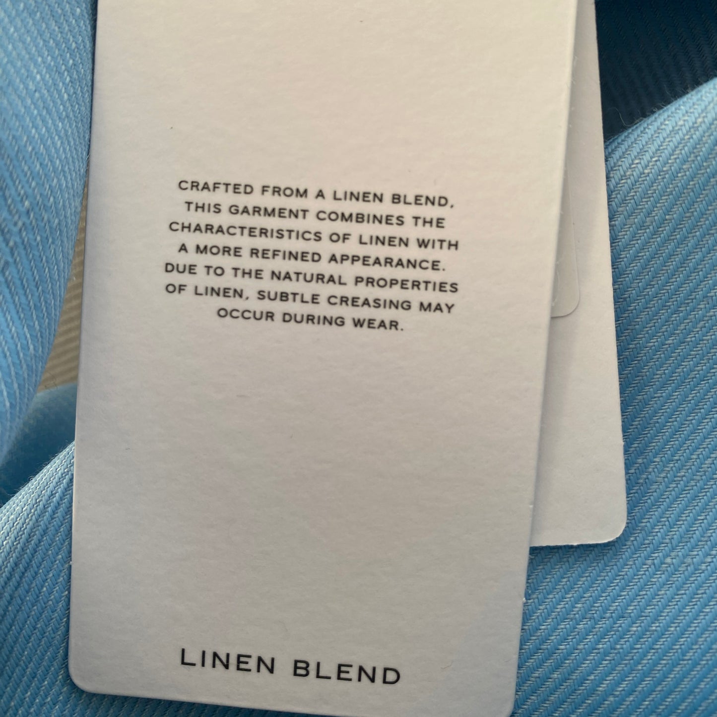 Reiss "Hollie" Linen Blend Halter Top in Blue, size 2US(6UK)