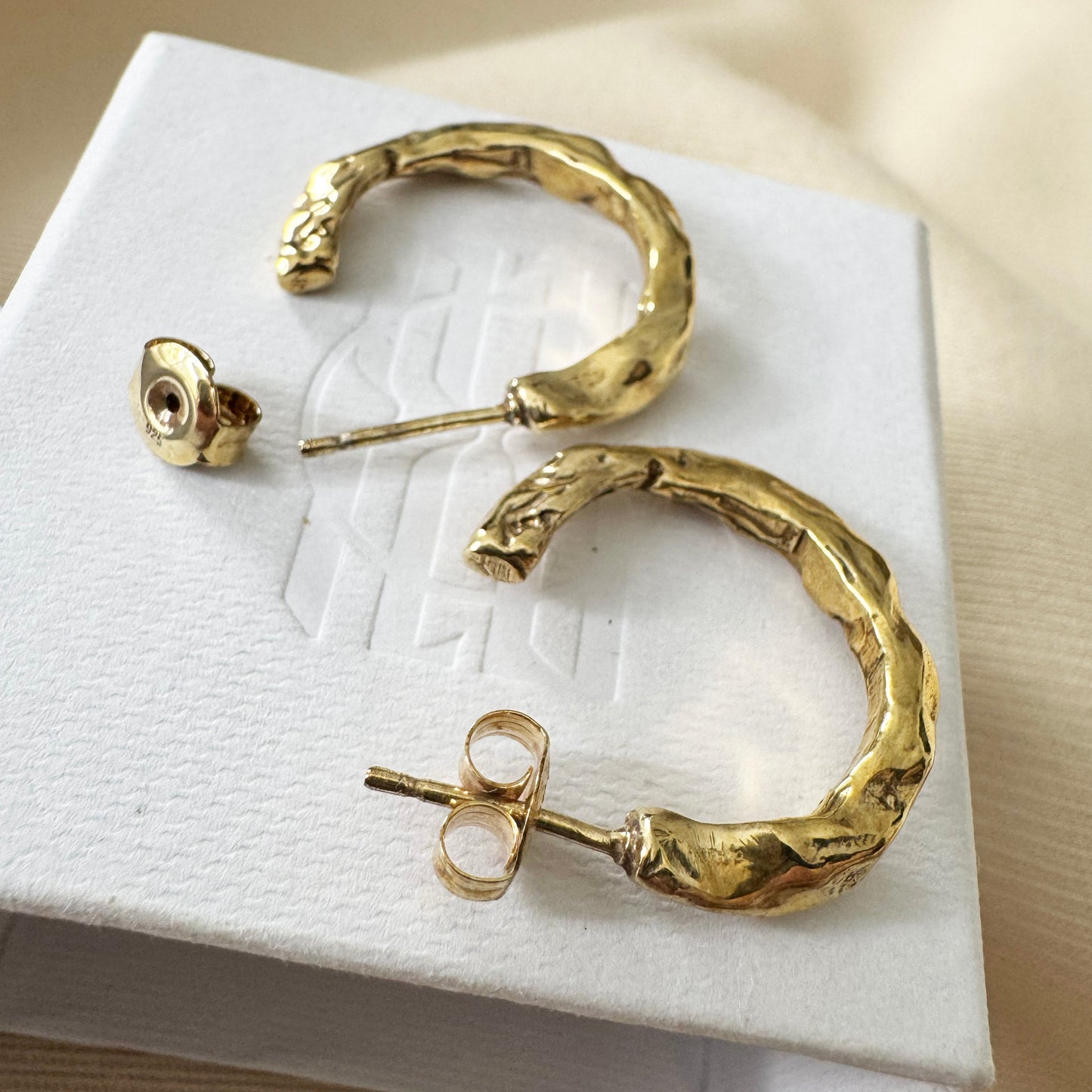 Released from Love 016 Classic Hoops in Gold Vermeil