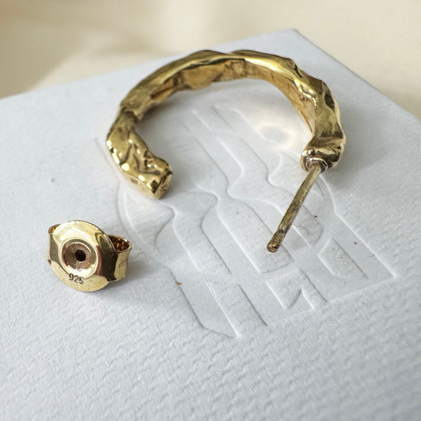 Released from Love 016 Classic Hoops in Gold Vermeil