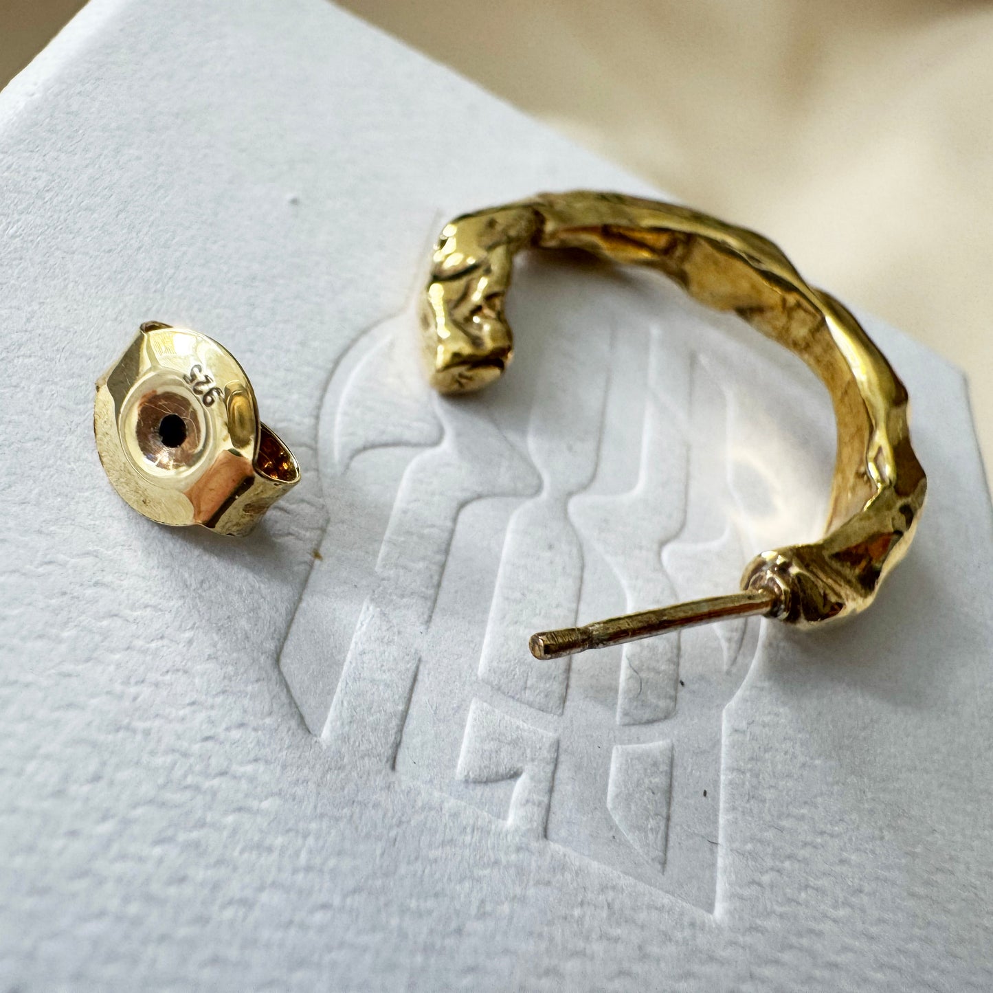 Released from Love 016 Classic Hoops in Gold Vermeil