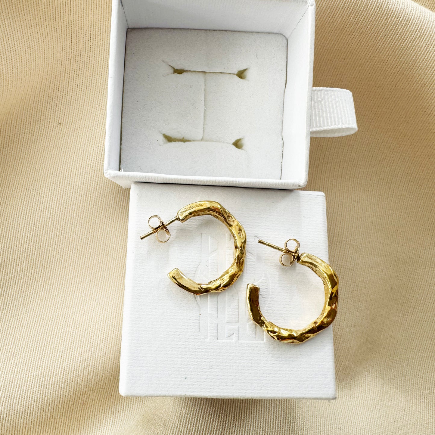 Released from Love 016 Classic Hoops in Gold Vermeil
