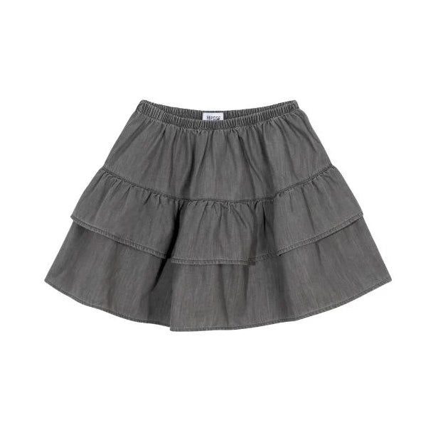 ** KIDS ** Repose Ruffled Skirt in Grey, size 12 years