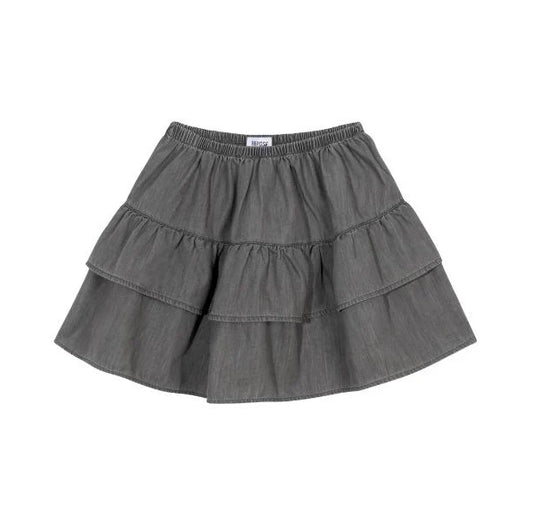 ** KIDS ** Repose Ruffled Skirt in Grey, size 12 years