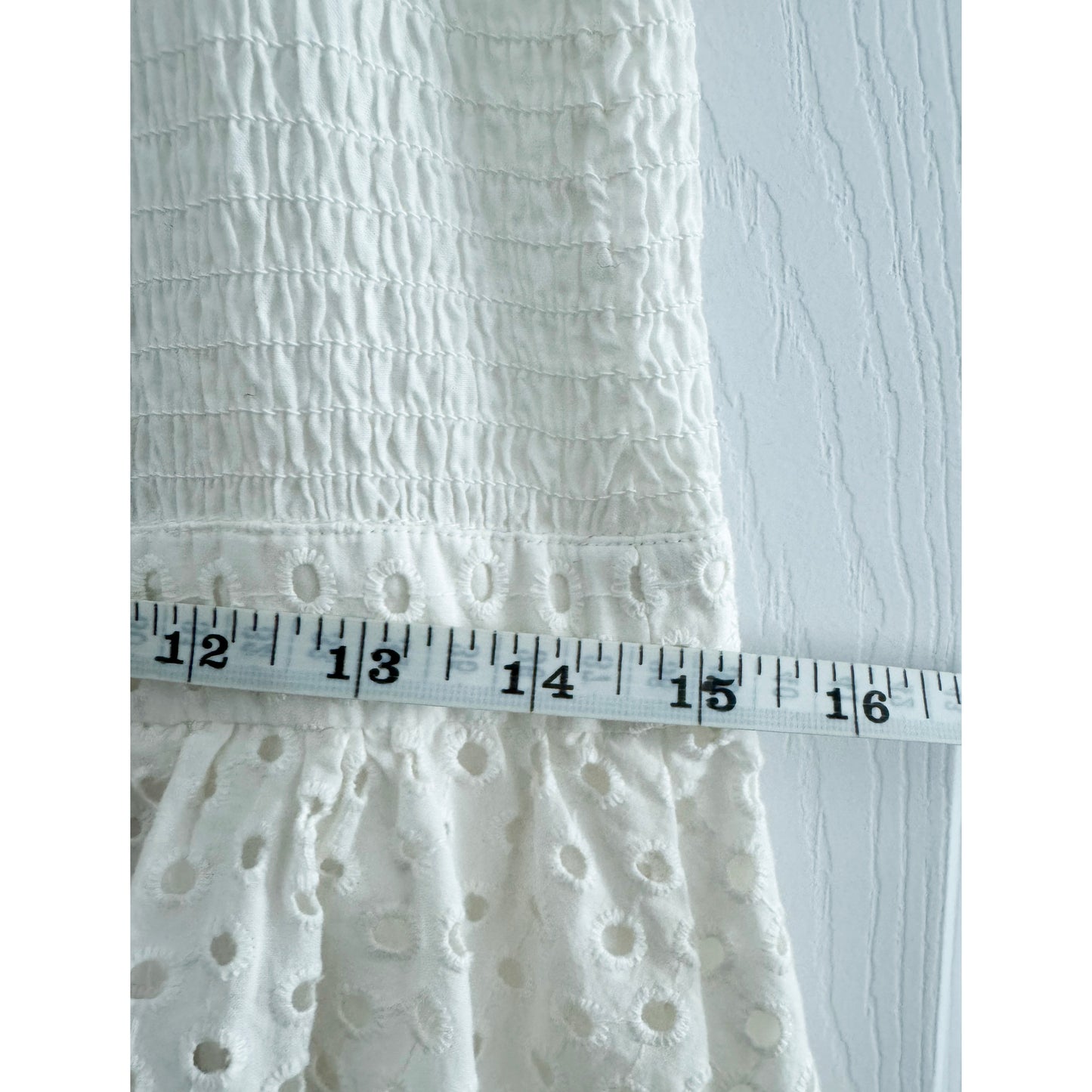 Rhode Resort "Naomi" Tiered Dress in Ivory, size large (fits 8/10)