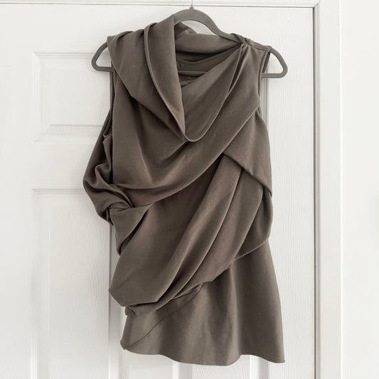 Rick Owens Knot Top in Dark Dust, size 8US