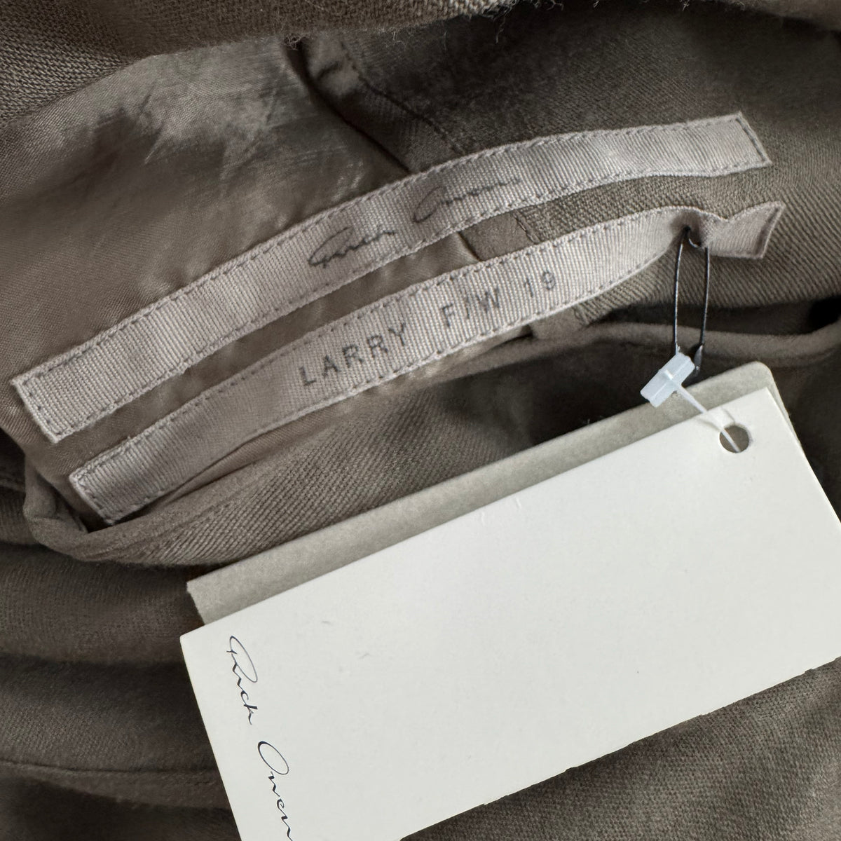 Rick Owens Knot Top in Dark Dust, size 8US