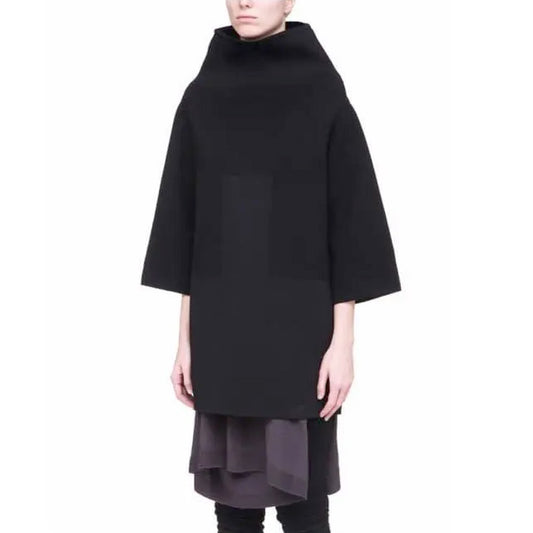 Rick Owens Black "Pyramid" Tunic, size Medium