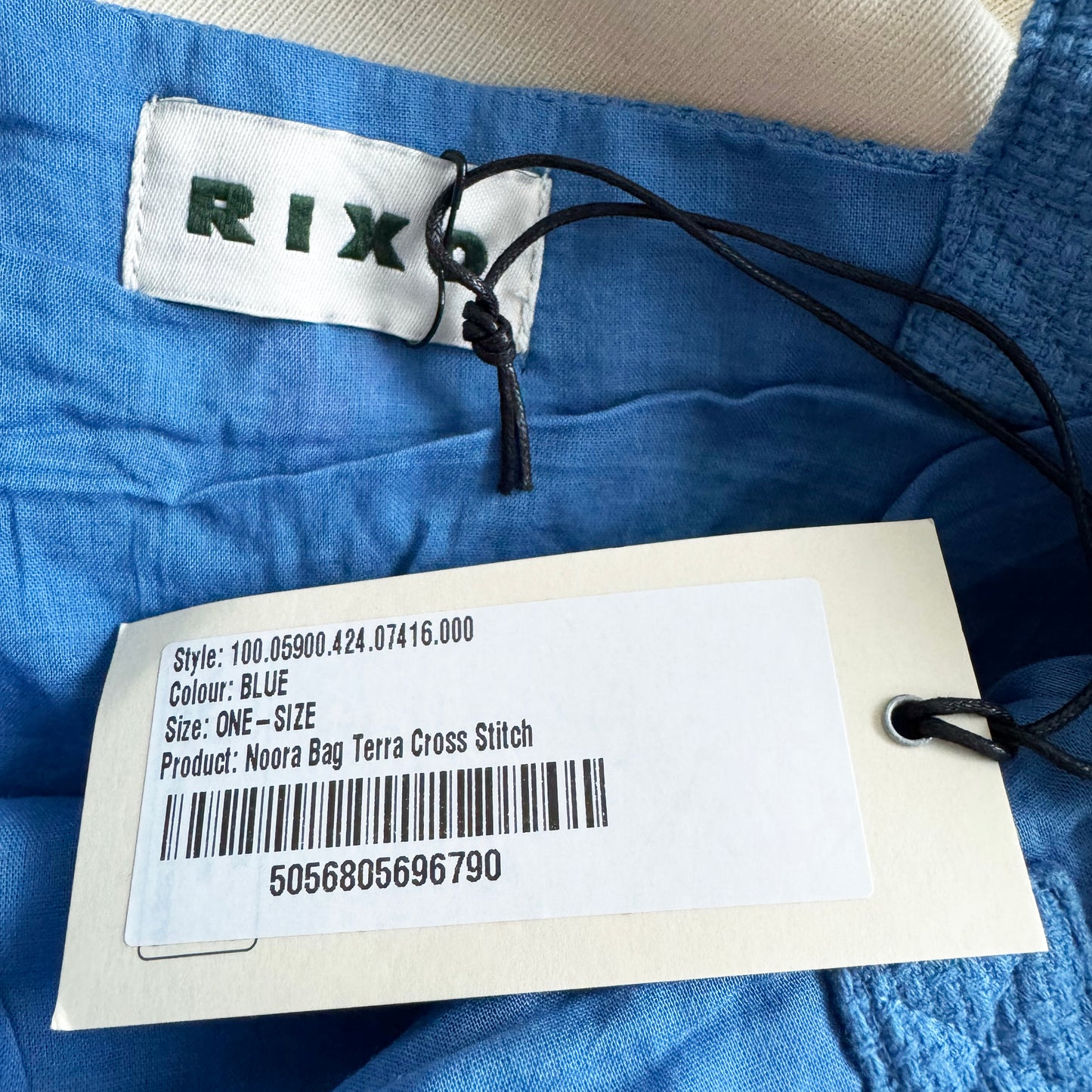 RIXO "Noora" Tote in Blue