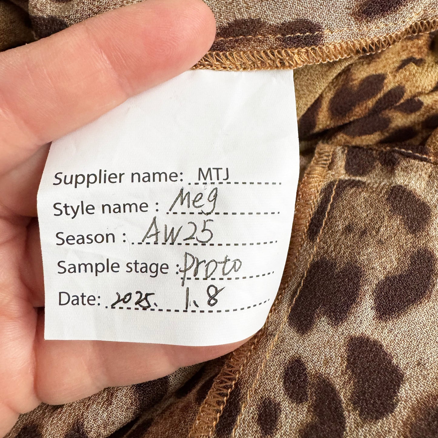 RIXO "Meg" Printed Crepe Dress in Floral/Leopard, size Small