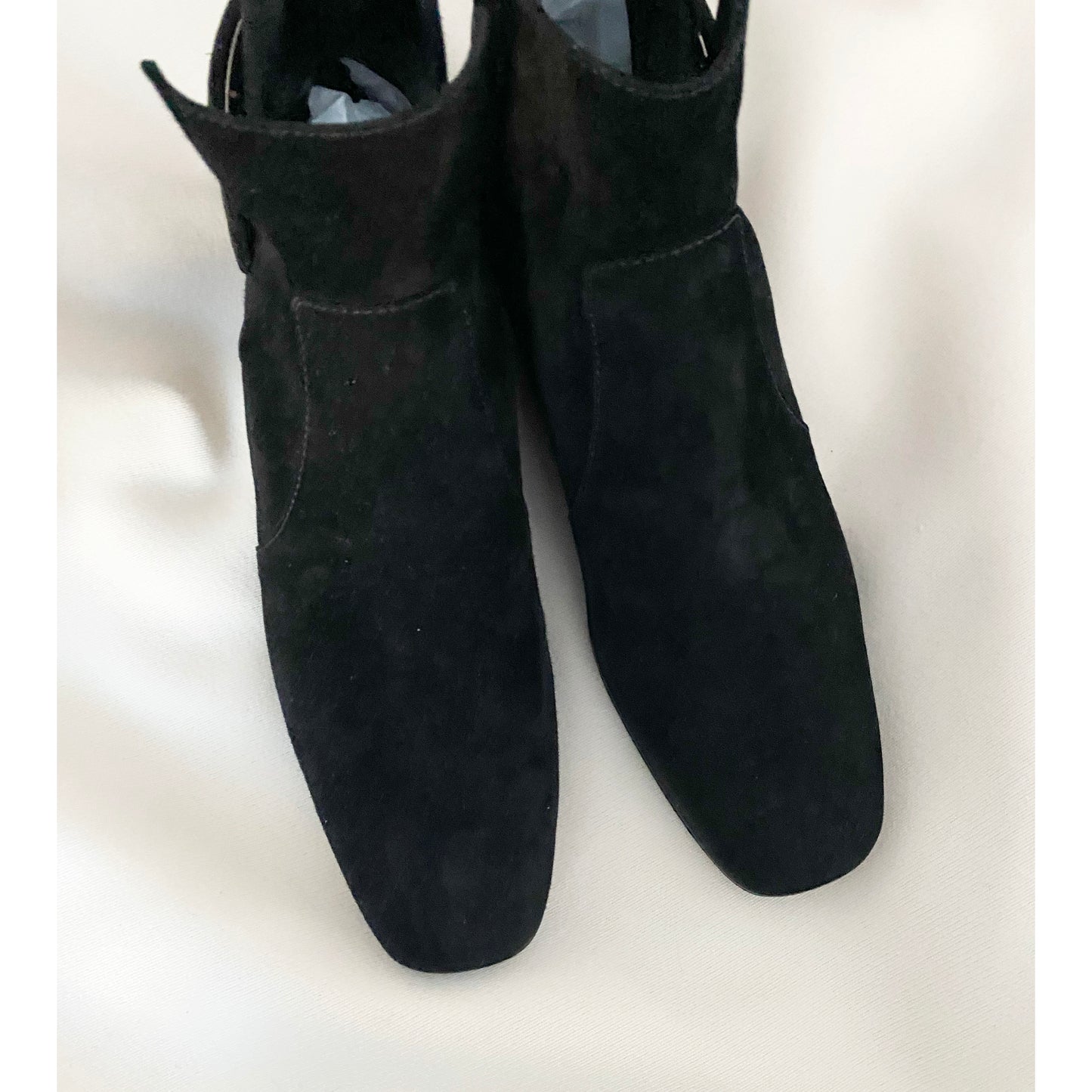 Bottines « Polly » en daim noir Roger Vivier, taille 35,5. Convient comme un 5.5