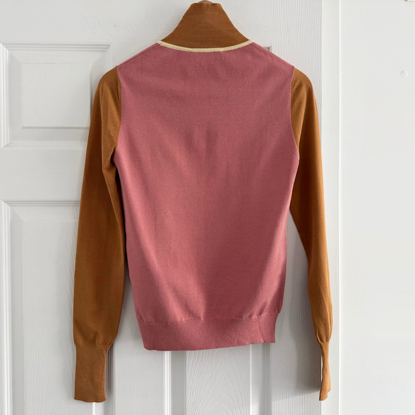 Roksanda Colourblock Turtleneck, size Small (fits XS)