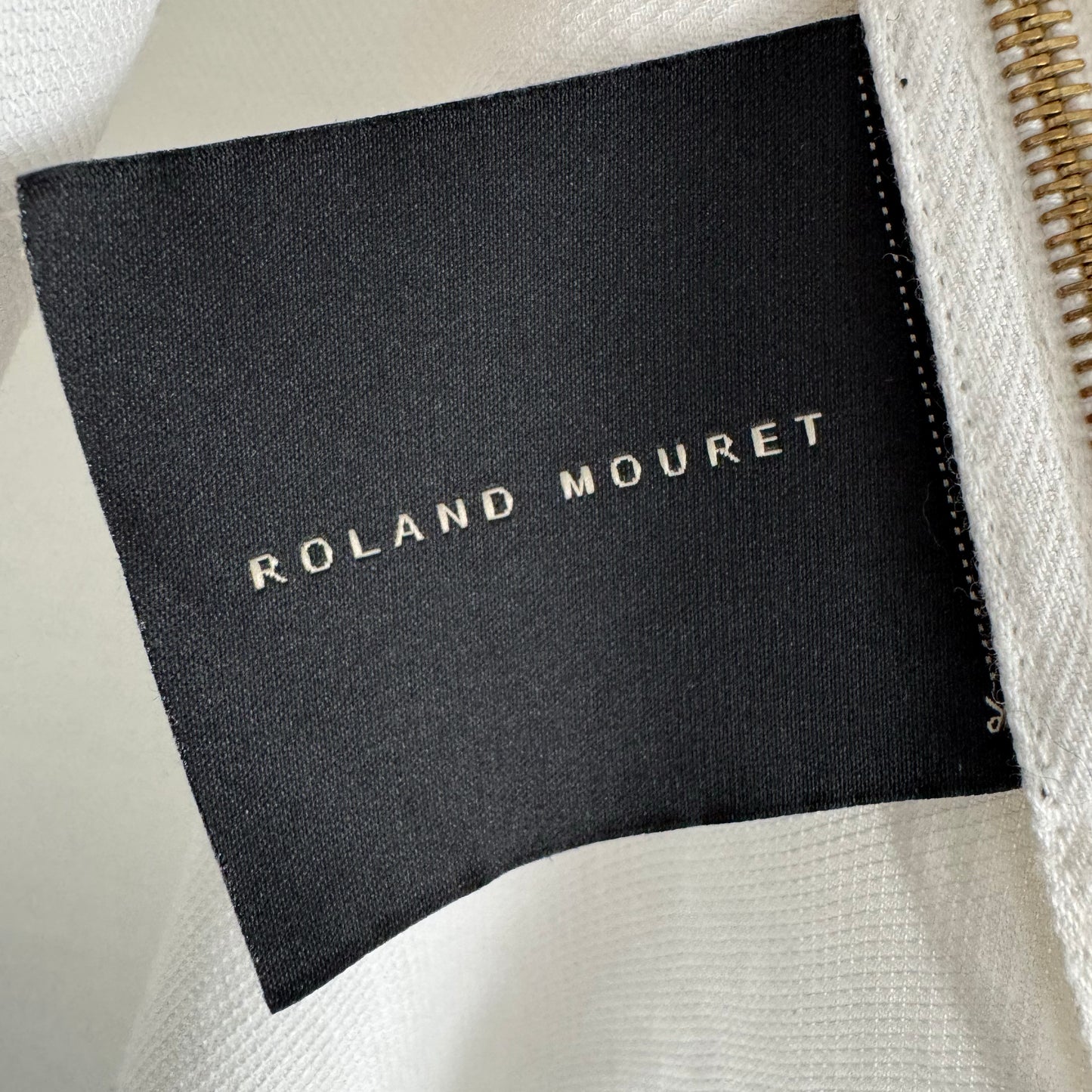 Roland Mouret Tuxedo Shirtdress in White, size 10US (fits like Medium)