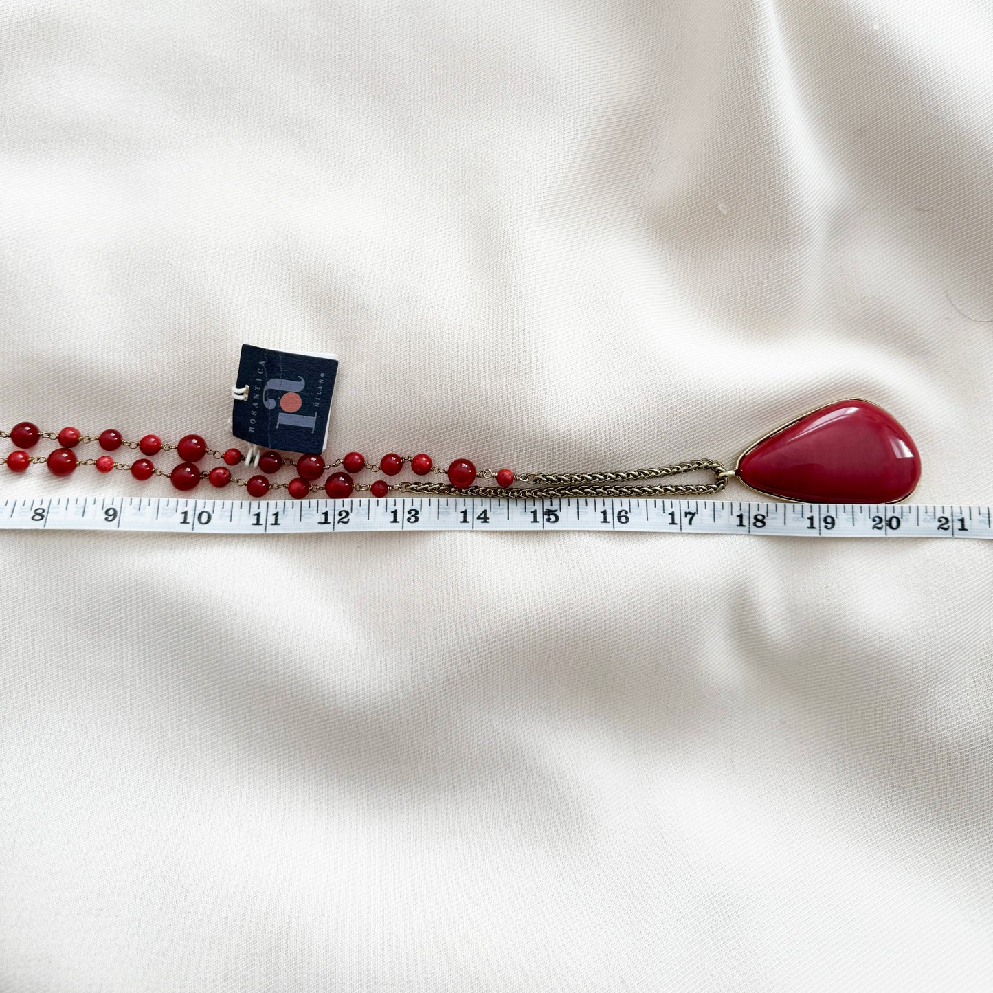 Rosantica Milano Long Necklace in "Gold/Curcuma"