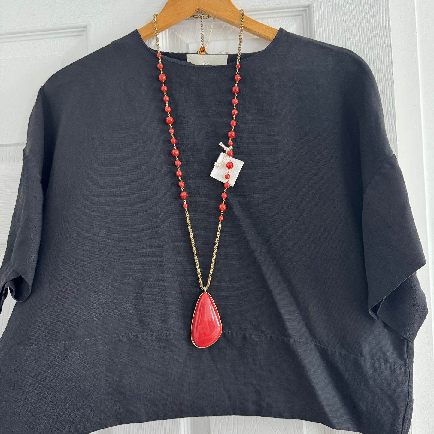 Rosantica Milano Long Necklace in "Gold/Curcuma"