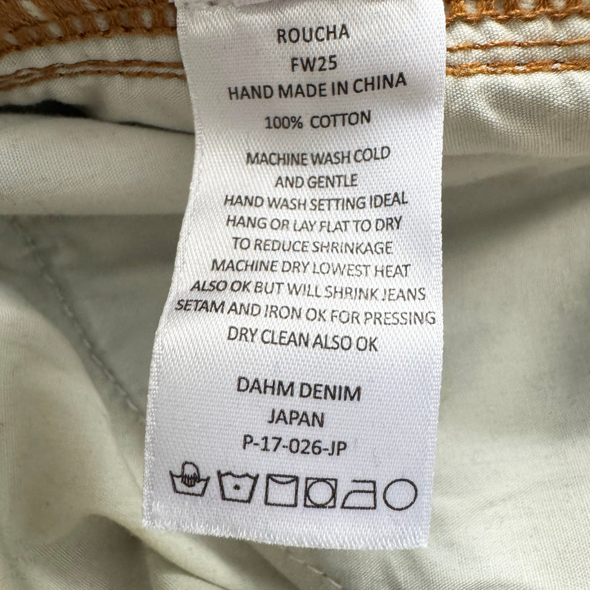 Roucha "Dahm" Jean in Blue, size "B" (like a medium ish)