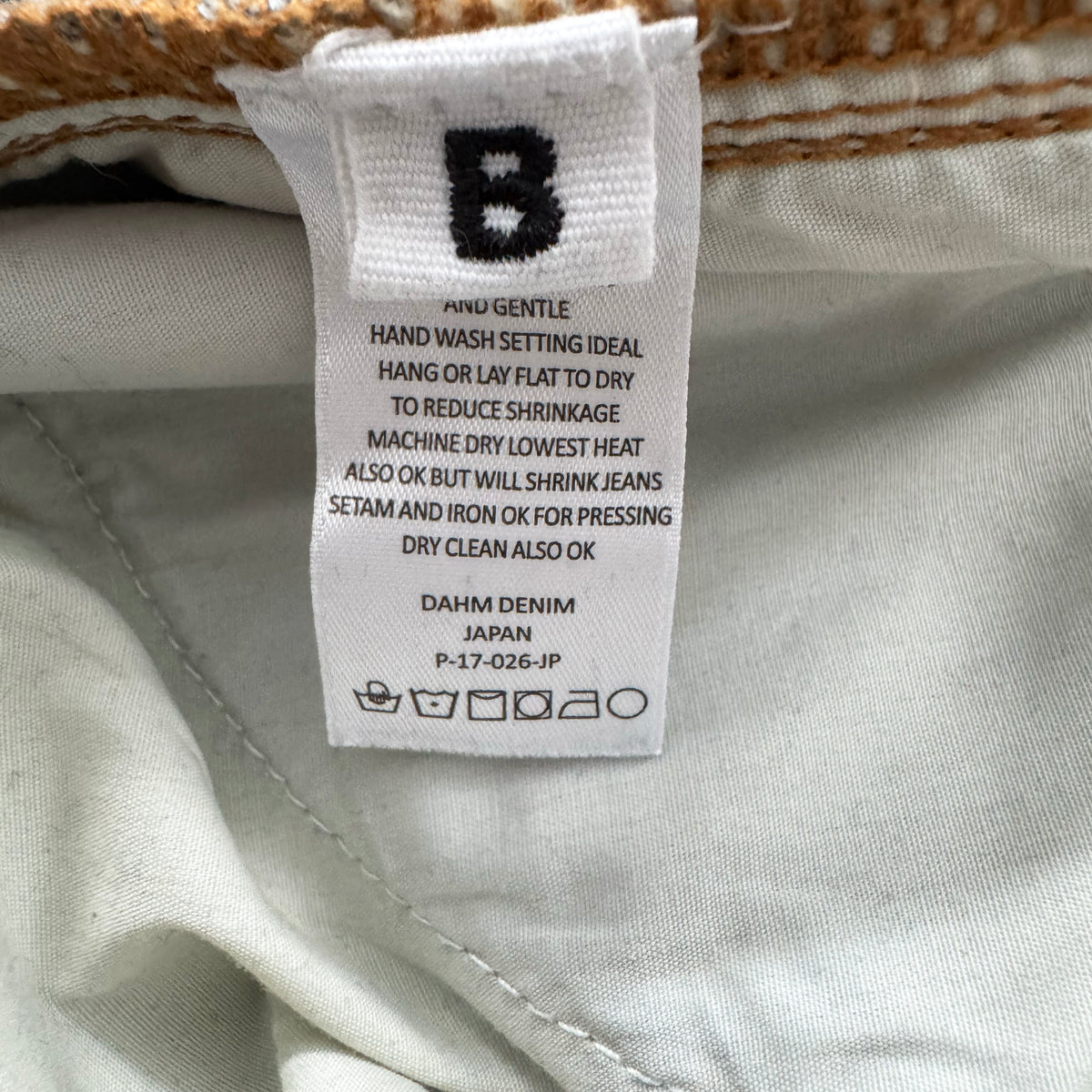 Roucha "Dahm" Jean in Blue, size "B" (like a medium ish)