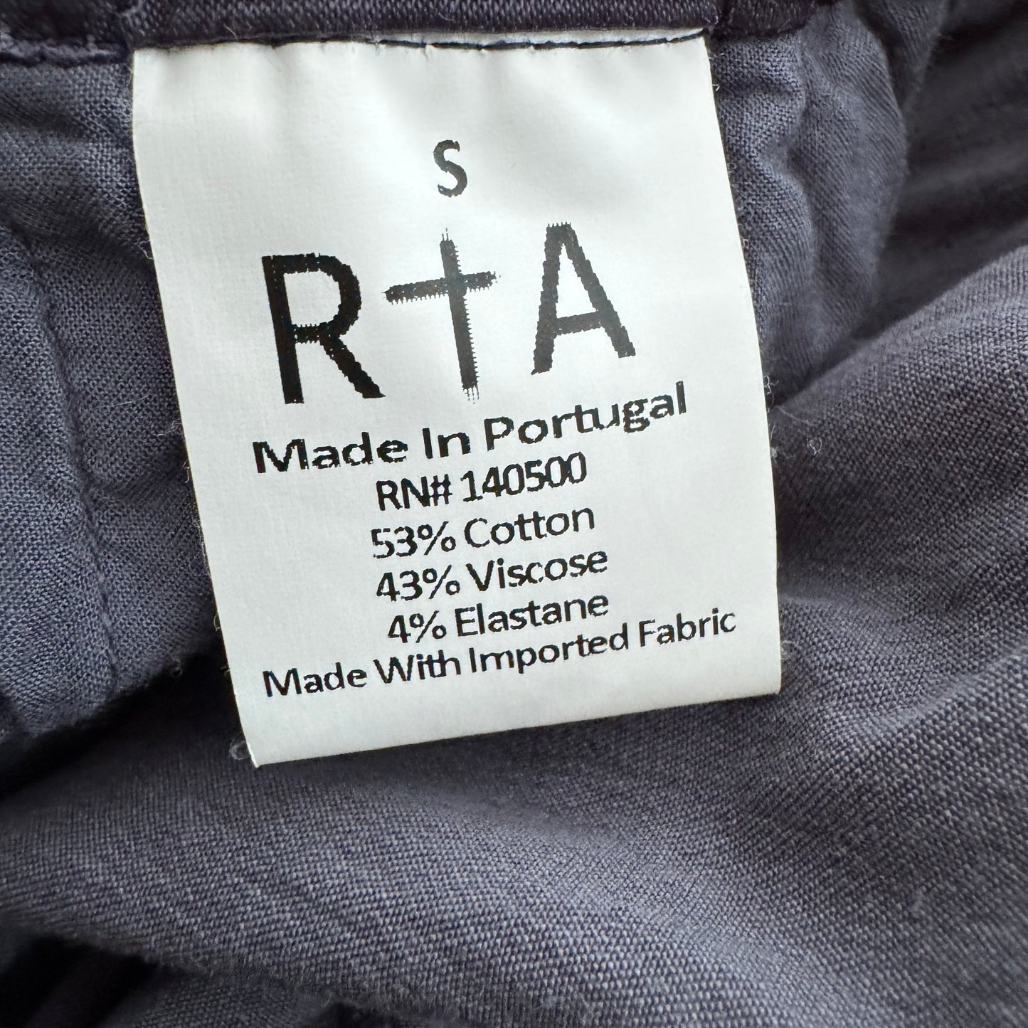 RtA "Finn" Joggers in Navy, size Small (fits XS/S)