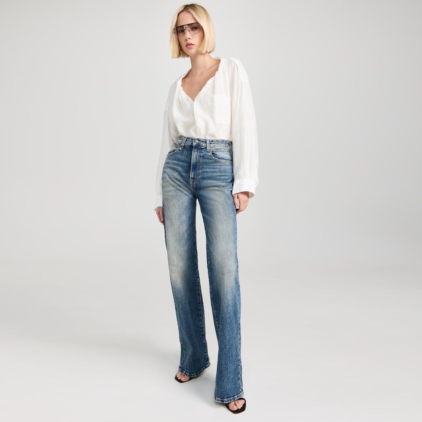 R13 "Jane" Jean in "Kelly Stretch", size 26 ** HEMMED **