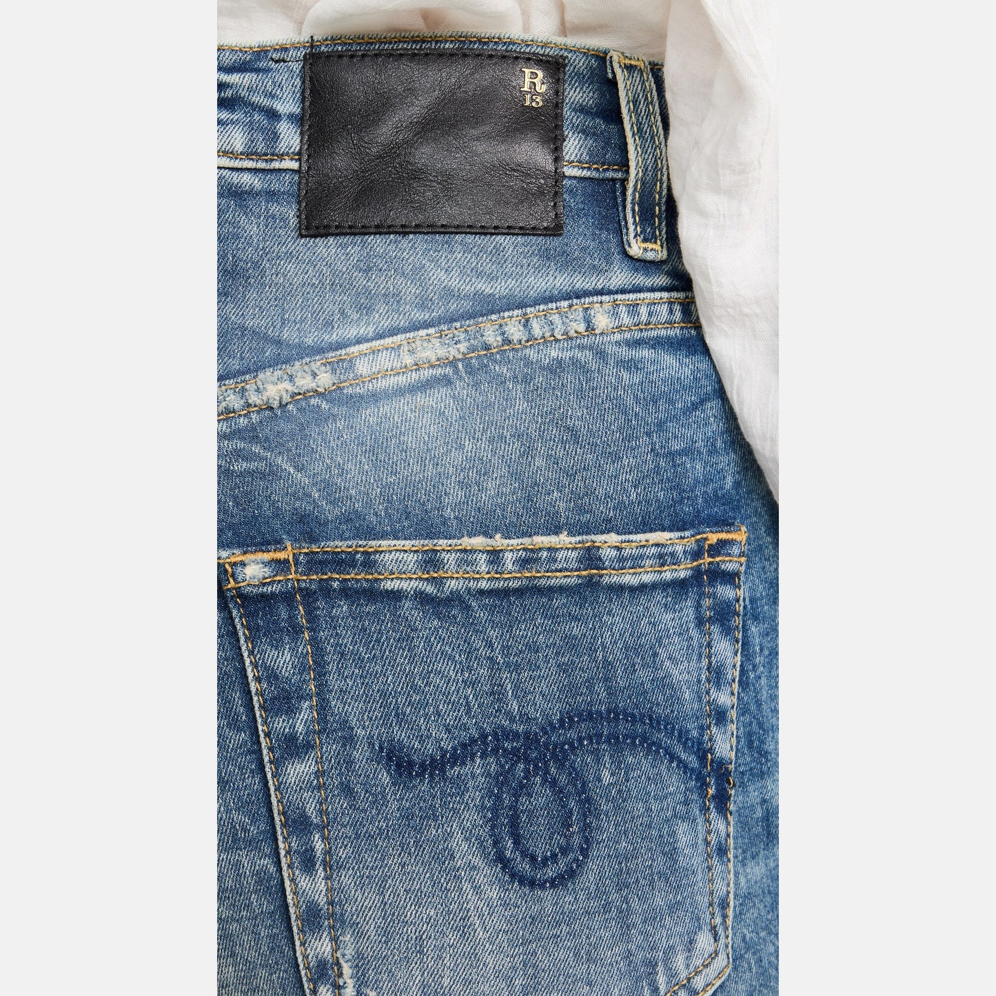 R13 "Jane" Jean in "Kelly Stretch", size 26 ** HEMMED **