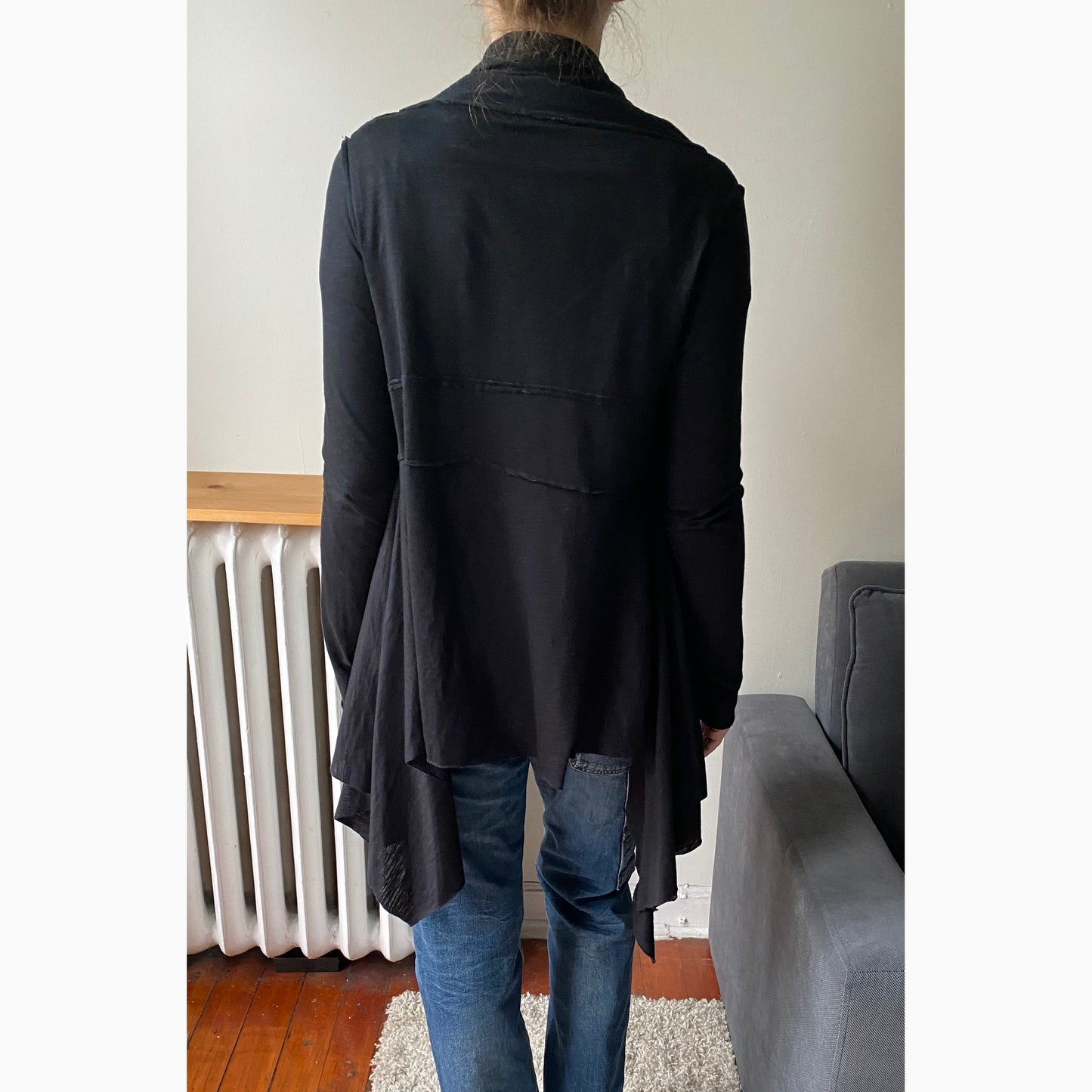 Rundholz Black Label Draped Cardigan, size Small