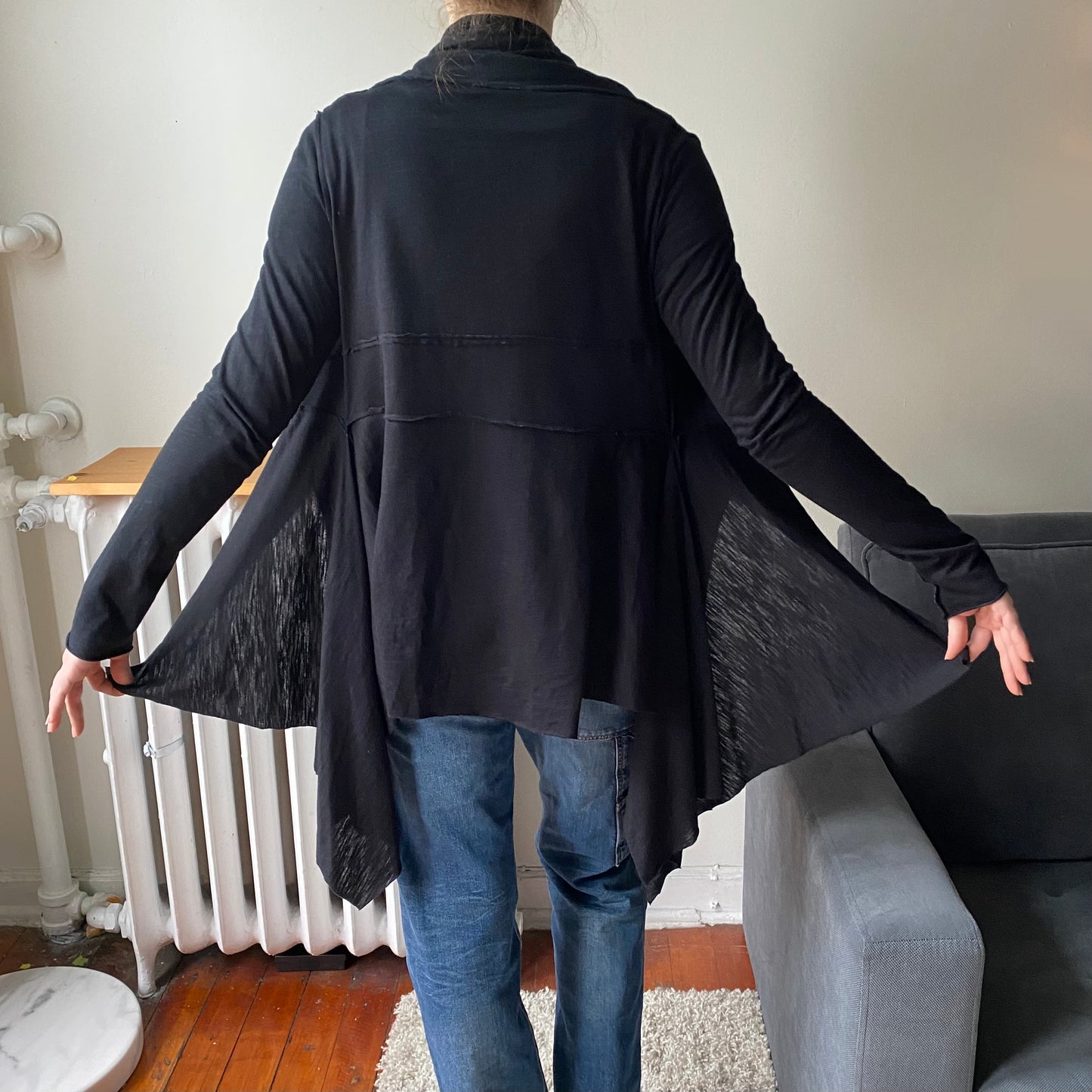 Rundholz Black Label Draped Cardigan, size Small