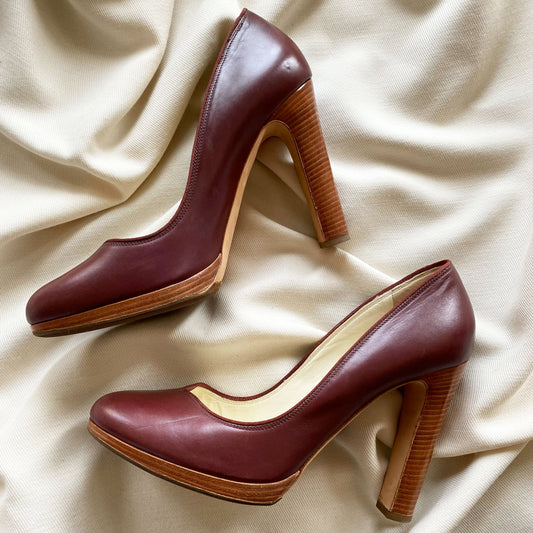 Rupert Sanderson Burgundy Pumps, size 42