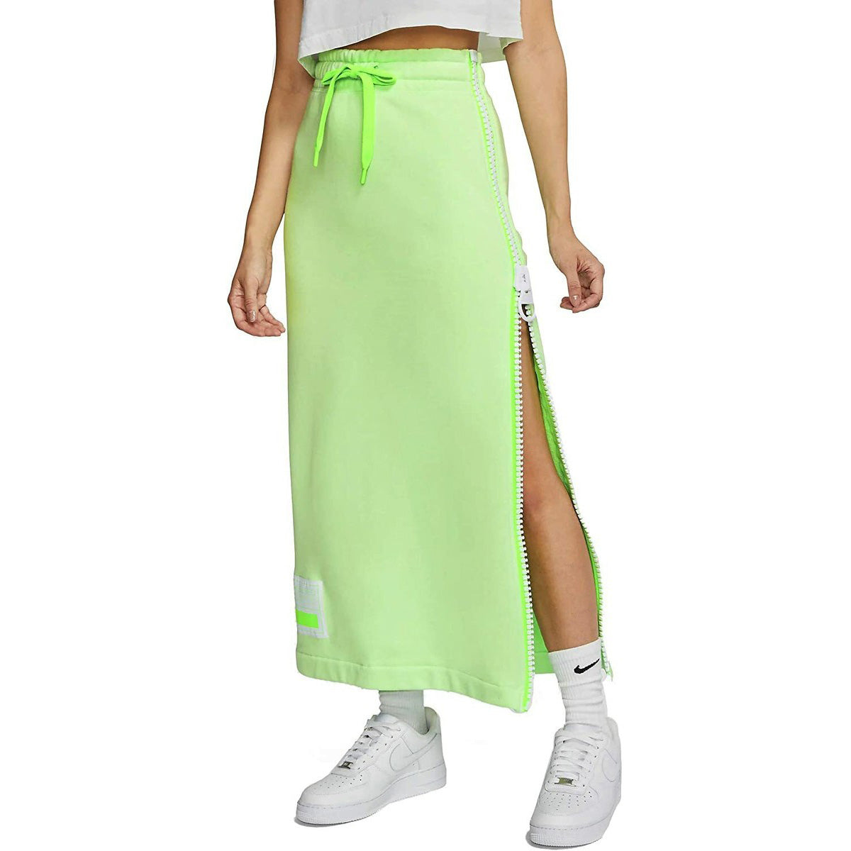 Nike Side Zip Skirt in Green, size Small