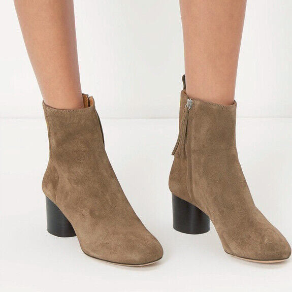 Isabel Marant "Deyissa" Suede Boots in Tan, size 37