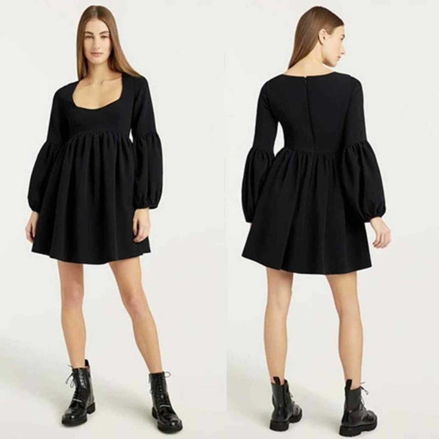 Robe en crêpe noire Cinq à Sept « Dorina », taille 10