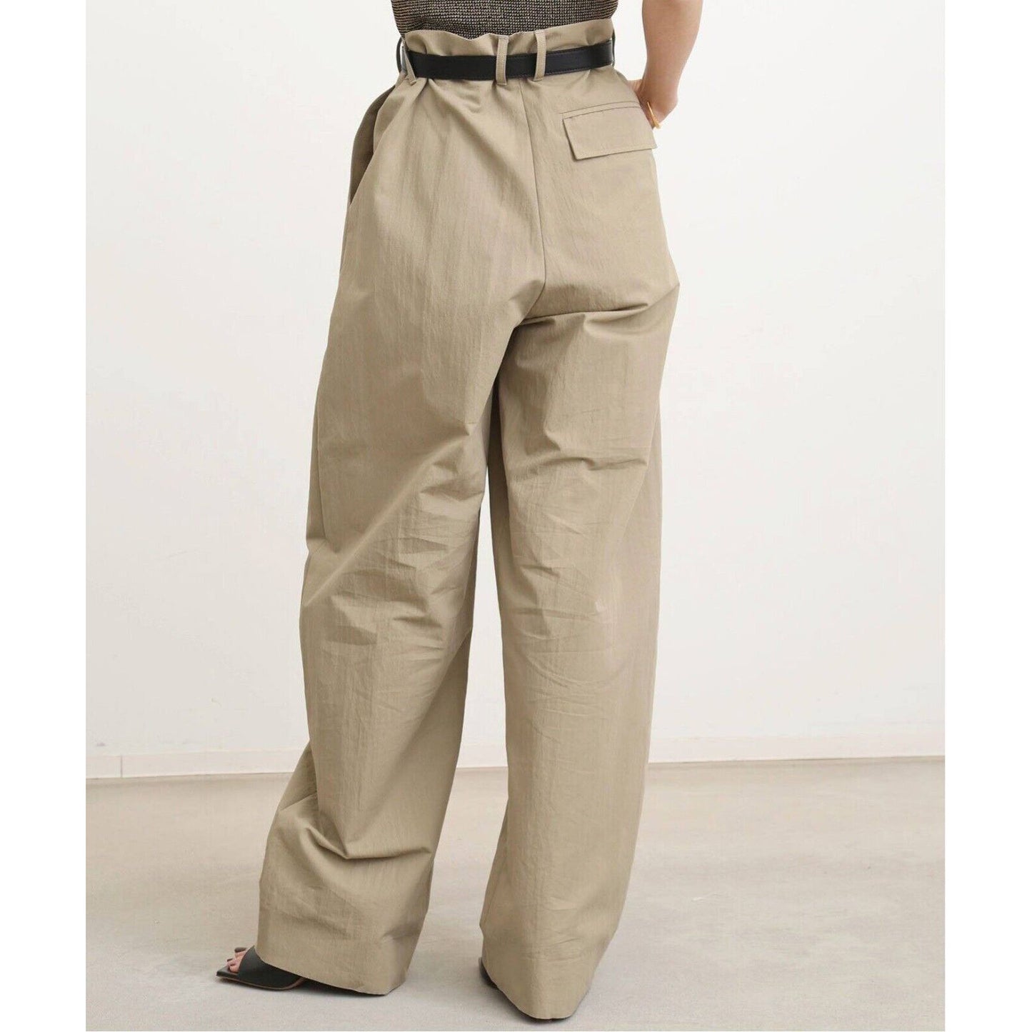 Studio Nicholson "Nika" Pant in Sand, size "1" (fits S-M) ** Hemmed **