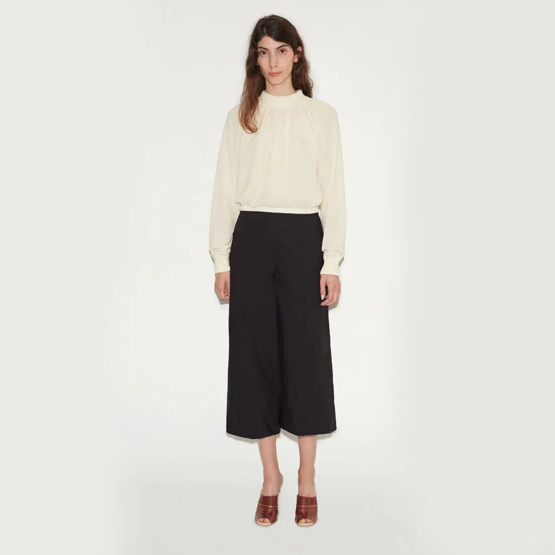 Lemaire Cropped Wide Leg Pants, size 40