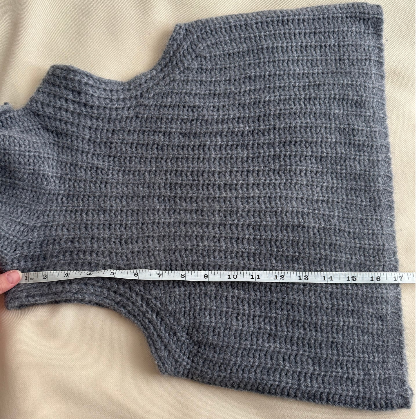 Sablyn "Saige" Cashmere Turtleneck in "Tornado" Grey, size XS