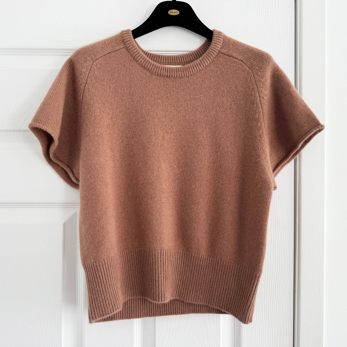 Sablyn "Jones Saddle" Raglan Cashmere Sweater in "Prairie Sand", size Medium