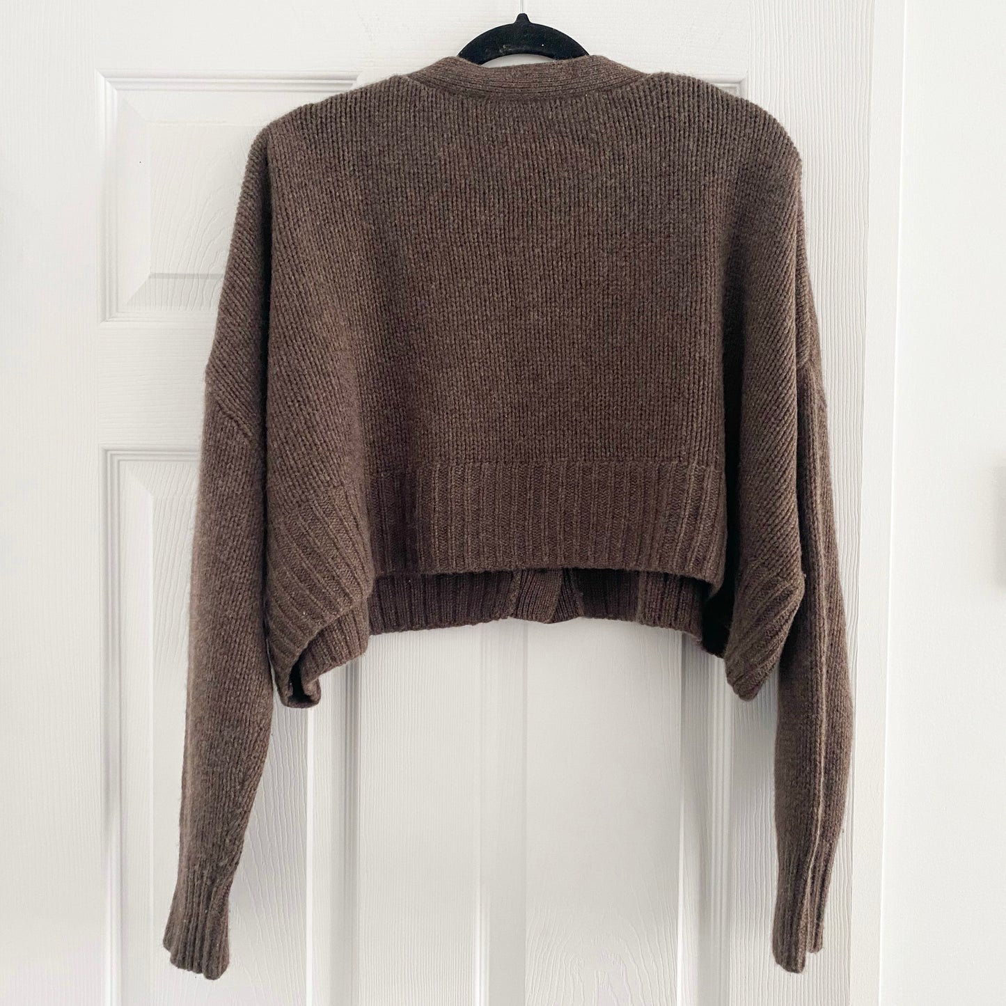 Sablyn Elliott Cashmere Cardigan in Brown, Size Medium (fits Oversize)