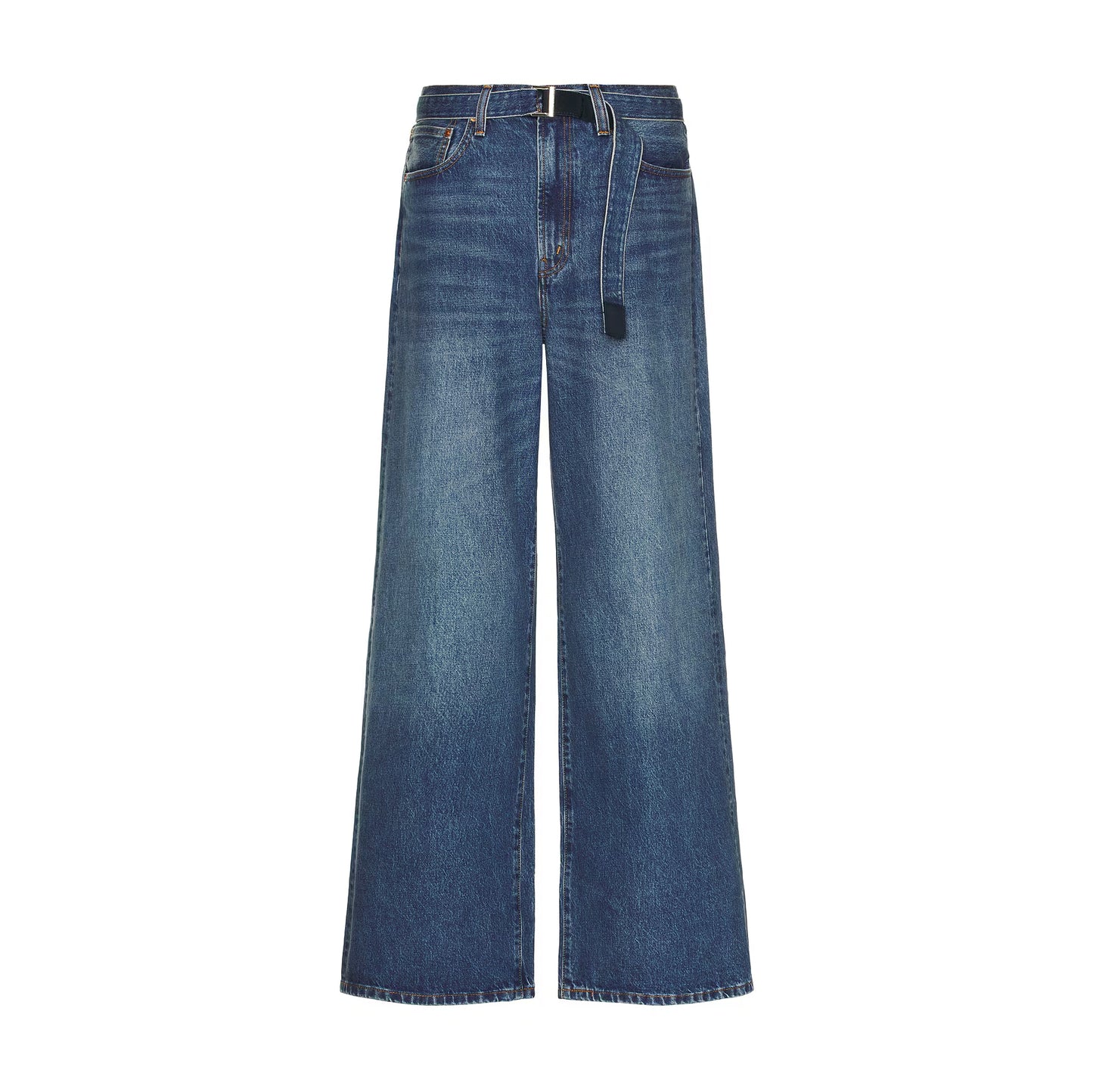 Sacai x Levi's Wide Leg Jeans in Blue, size 00 (size 27/30)